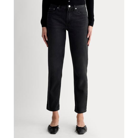 Everlane Super Soft Lightweight Boyfriend Jean in black Size 26 - Picture 1 of 11